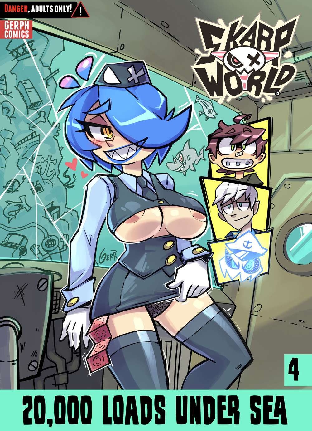 Porn comics Skarpworld. 20000 Load Under Sea. Part 4.