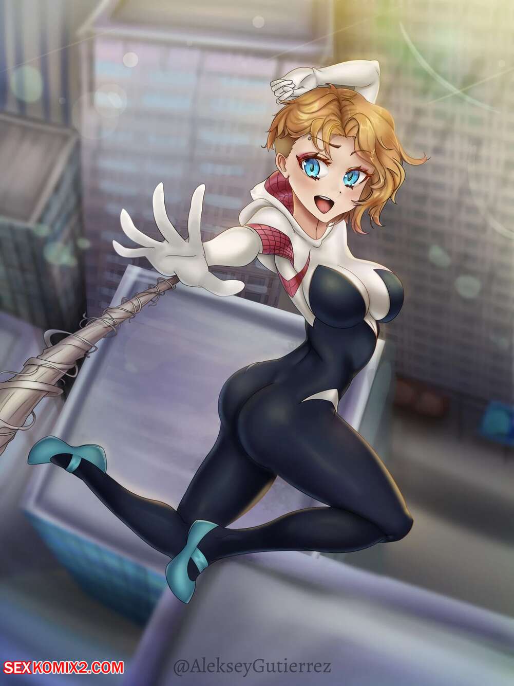 Porn comics Spider Gwen fucks the Spiderverse. Aleksey Gutierrez