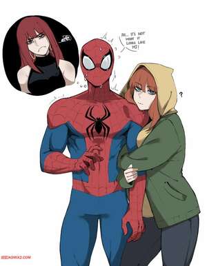Porn comics Spidey in Trouble. Spider Man. masoq095