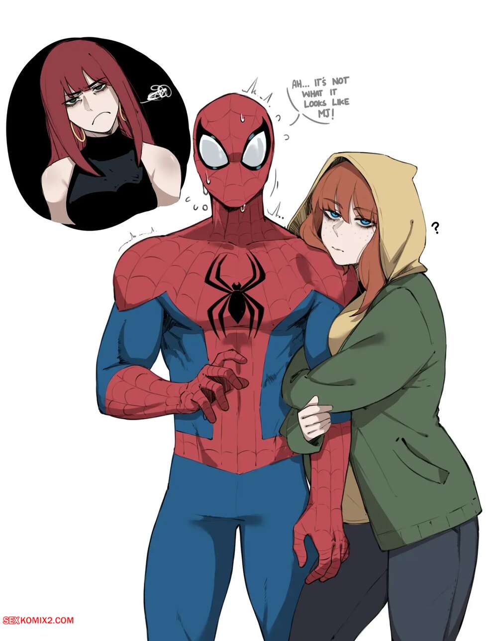 Porn comics Spidey in Trouble. Spider Man. masoq095