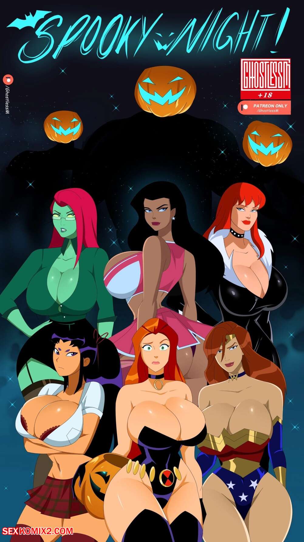 Porn comics Spooky Night. Ghostlessm