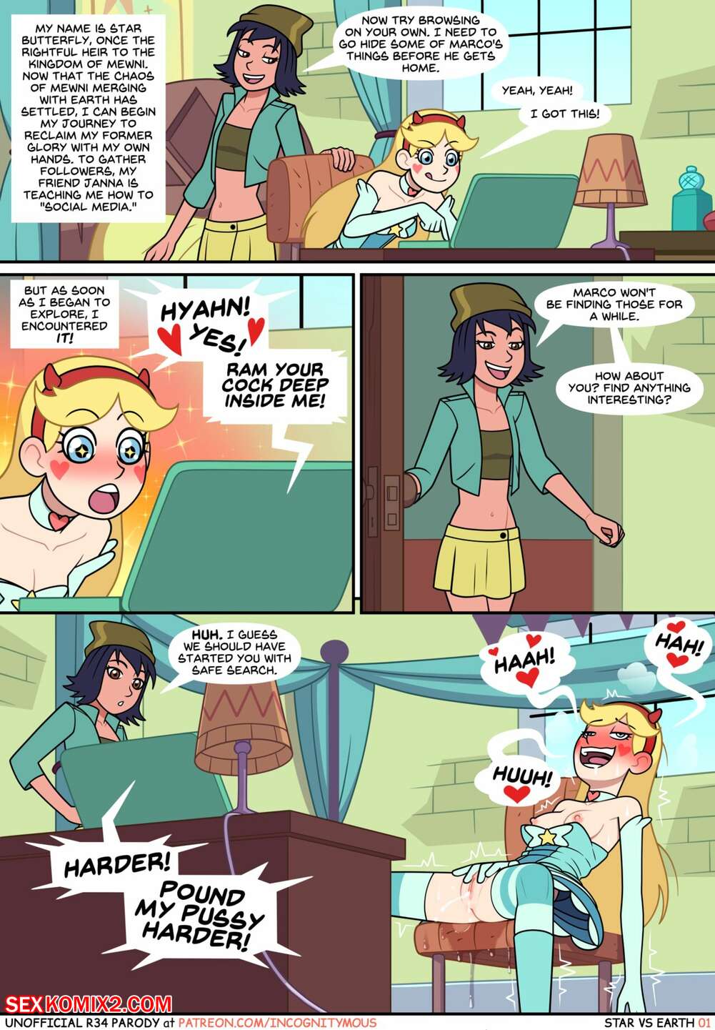 Porn comics Star Vs. Earth. Incognitymous