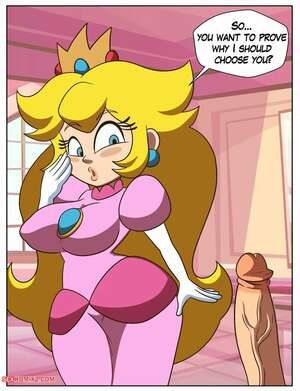 Porn comics Super Mario Bros. Starbomb Peach and OC. LaccerArt