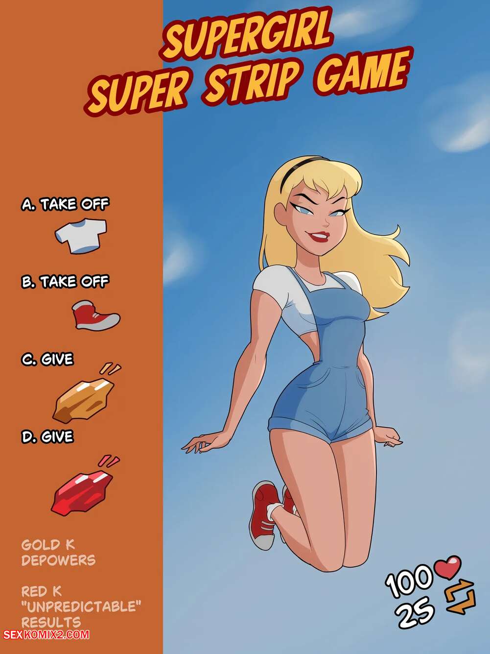Porn comics Supergirl Super Strip Game. Godlem