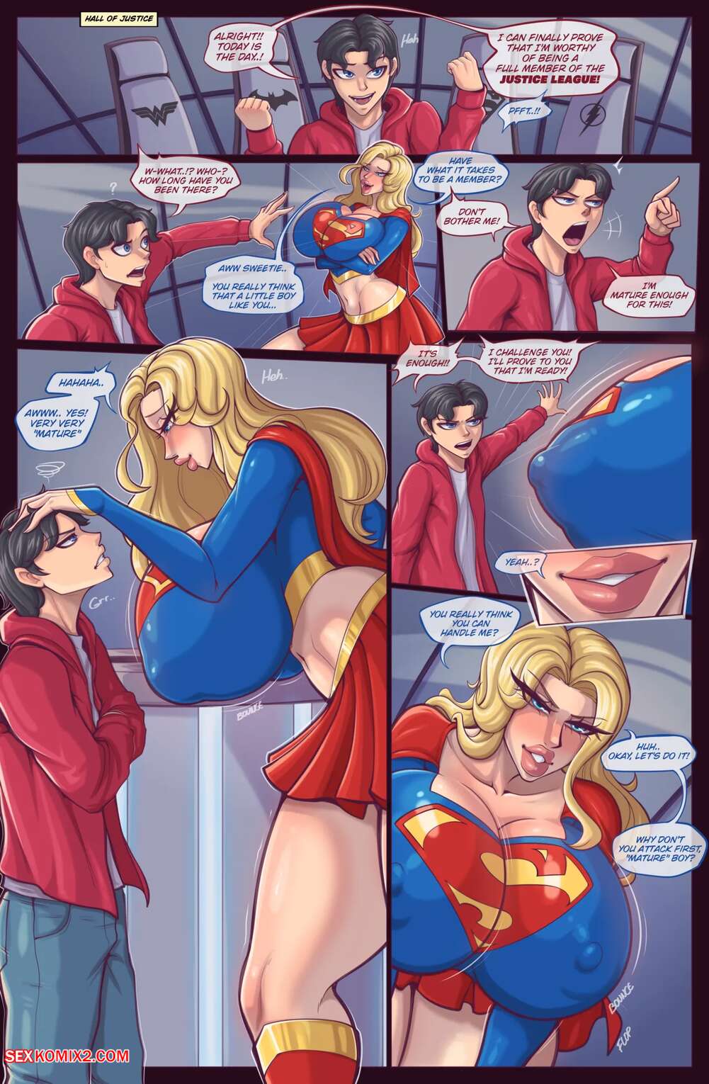 Porn comics Supergirl x Shazam. Superman. DeiGart