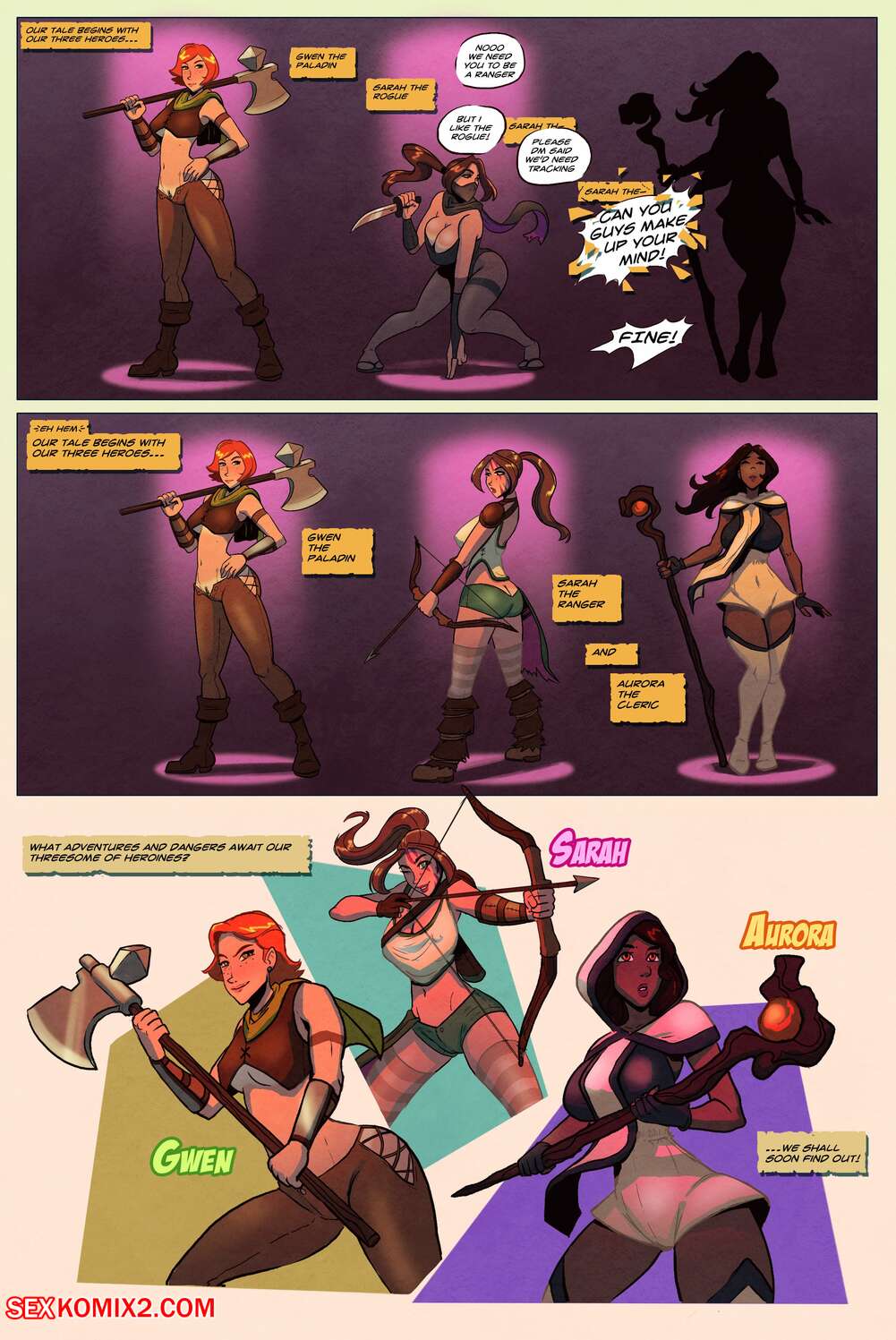 Porn comics Sweet Life. Chapter 1. Dungeons & Dragons. TheDirtyMonkey.