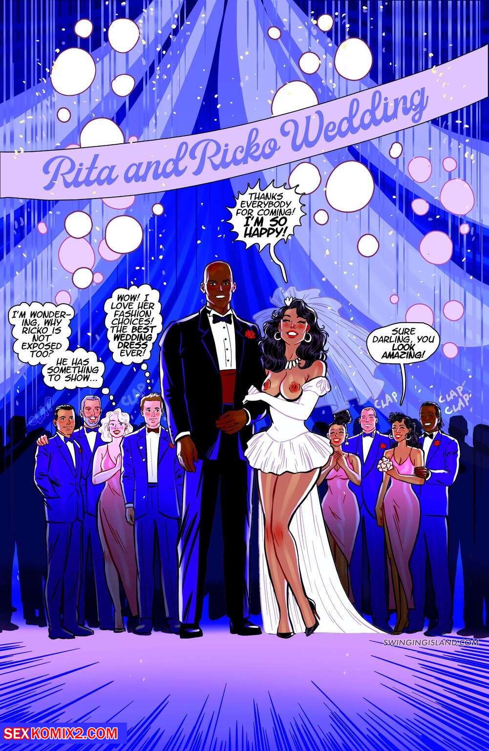 Porn comics Swinging Island. Rita and Ricko wedding. Andrew Tarusov