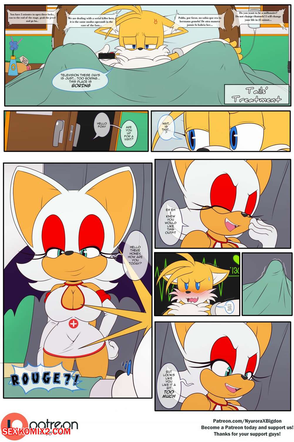 Porn comics Tails Treatment. nyuroraxbigdon