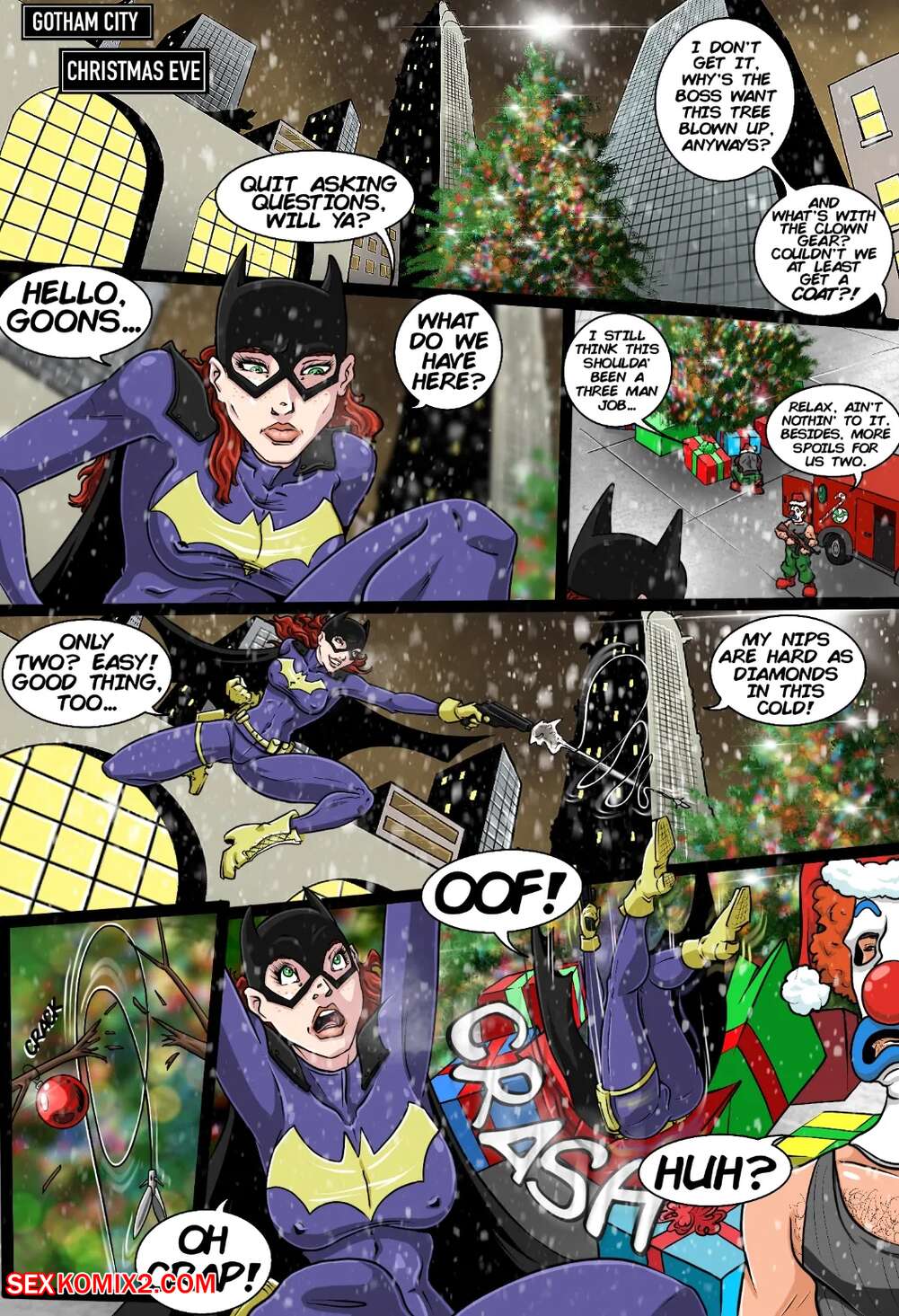 Porn comics Tales of Injustice. Batgirls Christmas