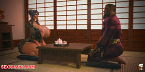 Porn comics Tea party Japan 3D. GashousesushiArt