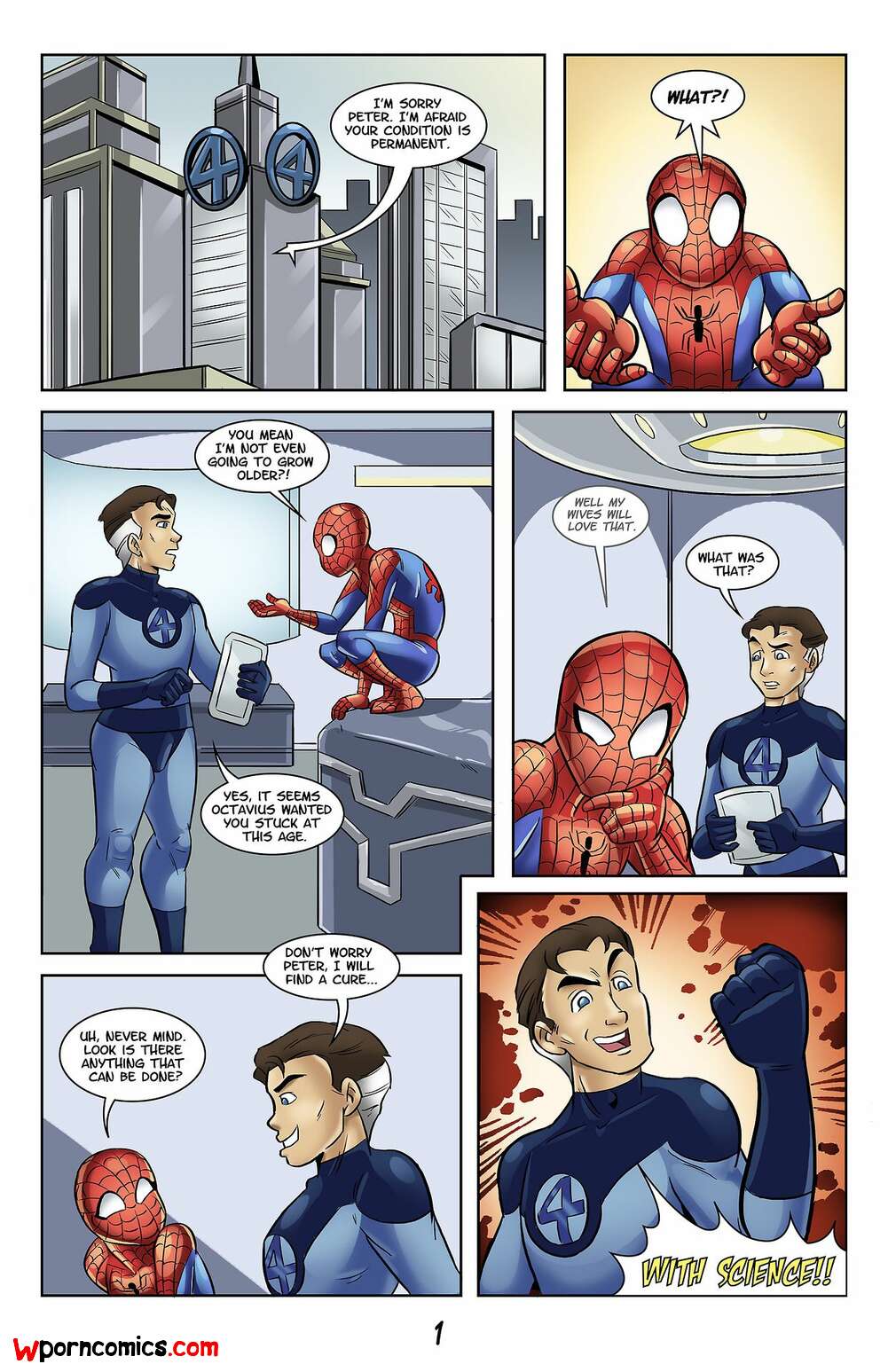 Porn comics The Adventures Of Young Spidey. Chapter 1. Various. Glassfish.