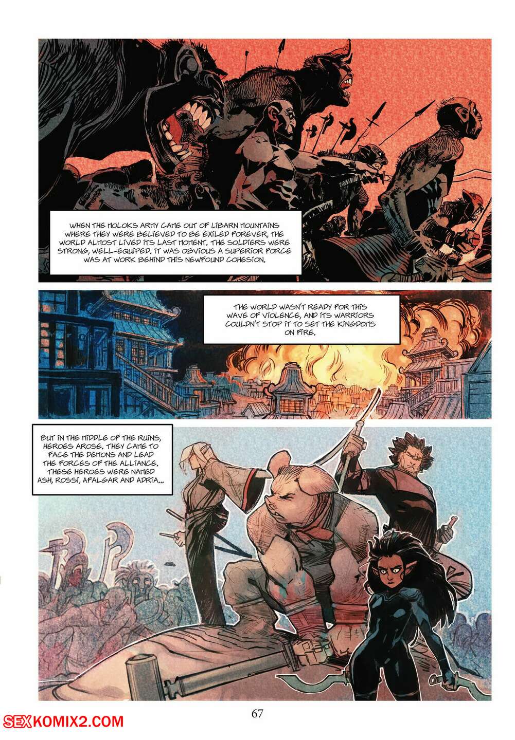 Porn comics The Battle For Crimsonfall. Chapter 1. JJFrenchie.