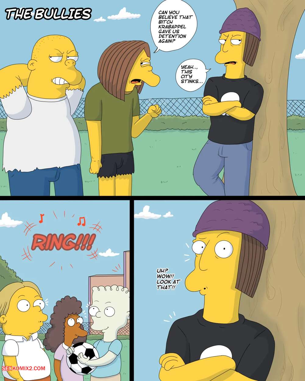 Porn comics The Bullies. The Simpsons. Marecattus