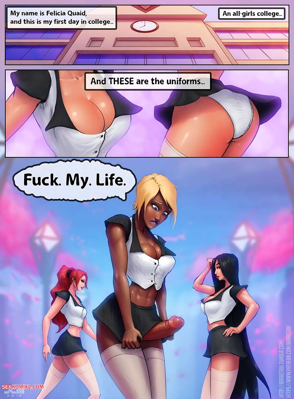 Porn comics The College Years. BarretXIII