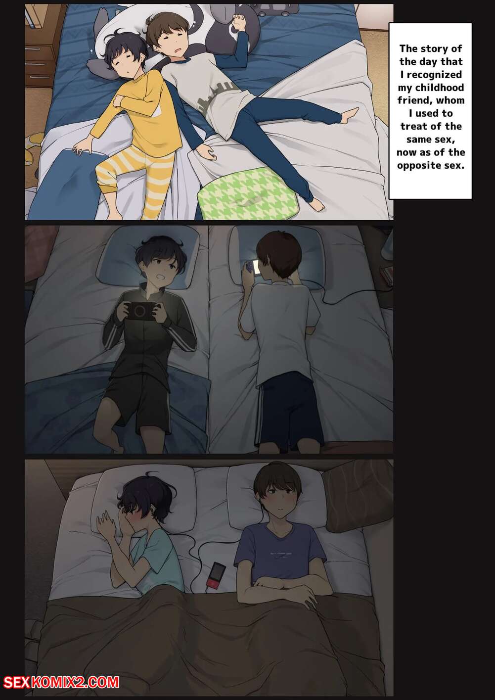 Porn comics The day I recognized my childhood friend is a girl