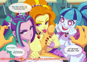 Porn comics The Dazzlings. Brother Tico