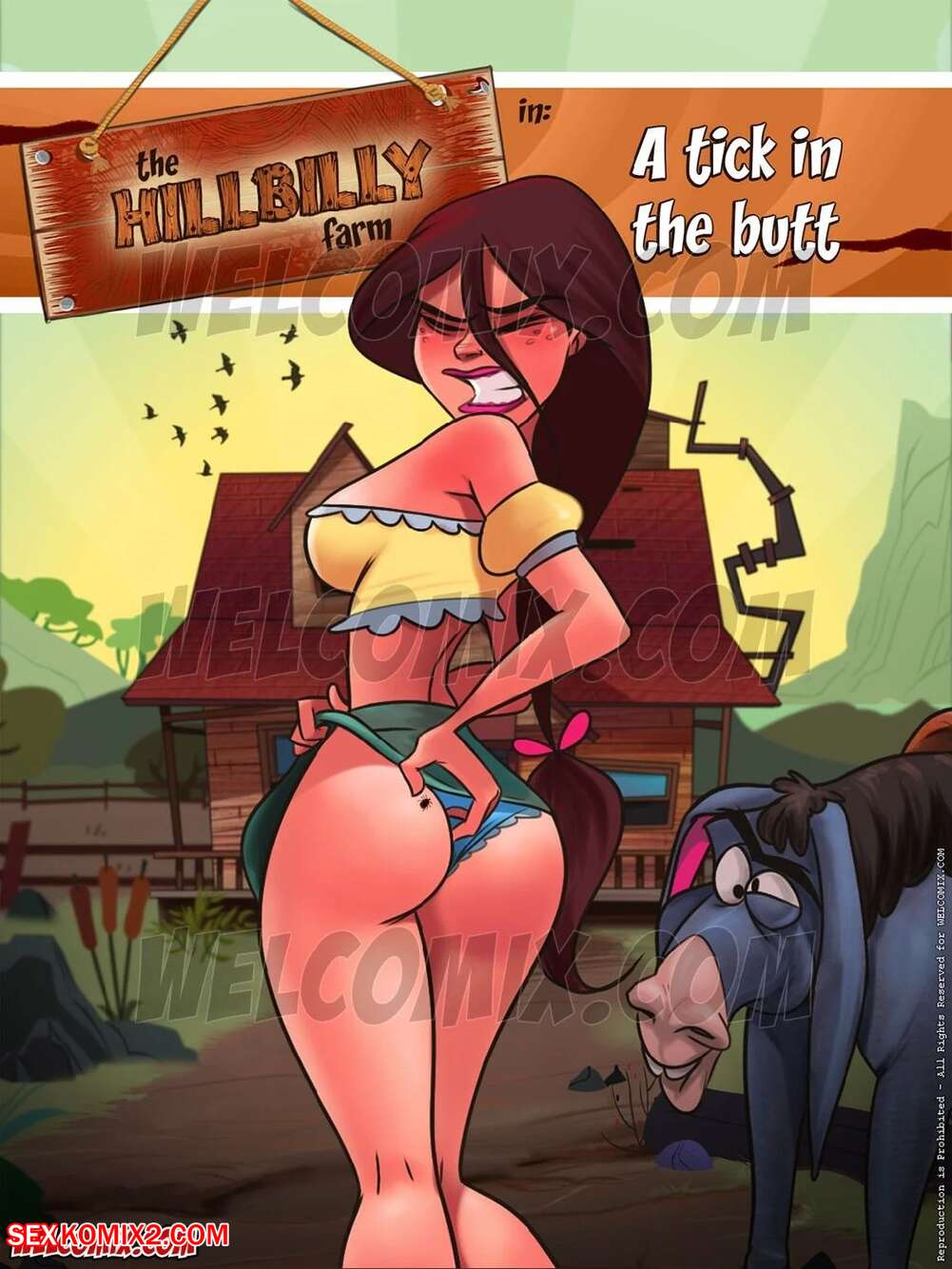 Porn comics The Hillbilly Farm. A Tick In The Butt. Chapter 6. WC TF.