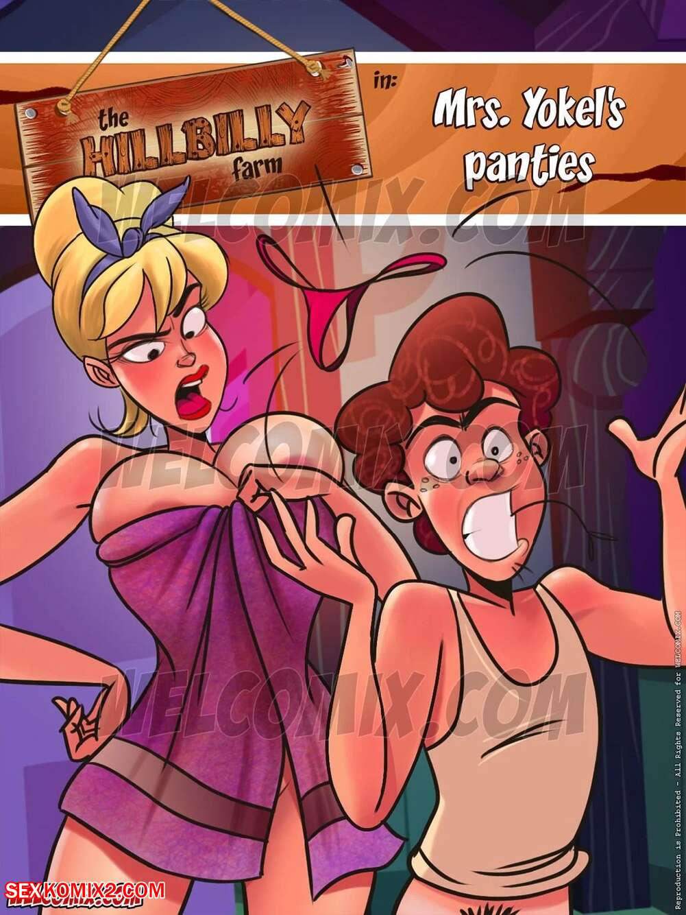 Porn comics The Hillbilly Farm. Mrs. Yokels Panties. Chapter 2. WC TF.