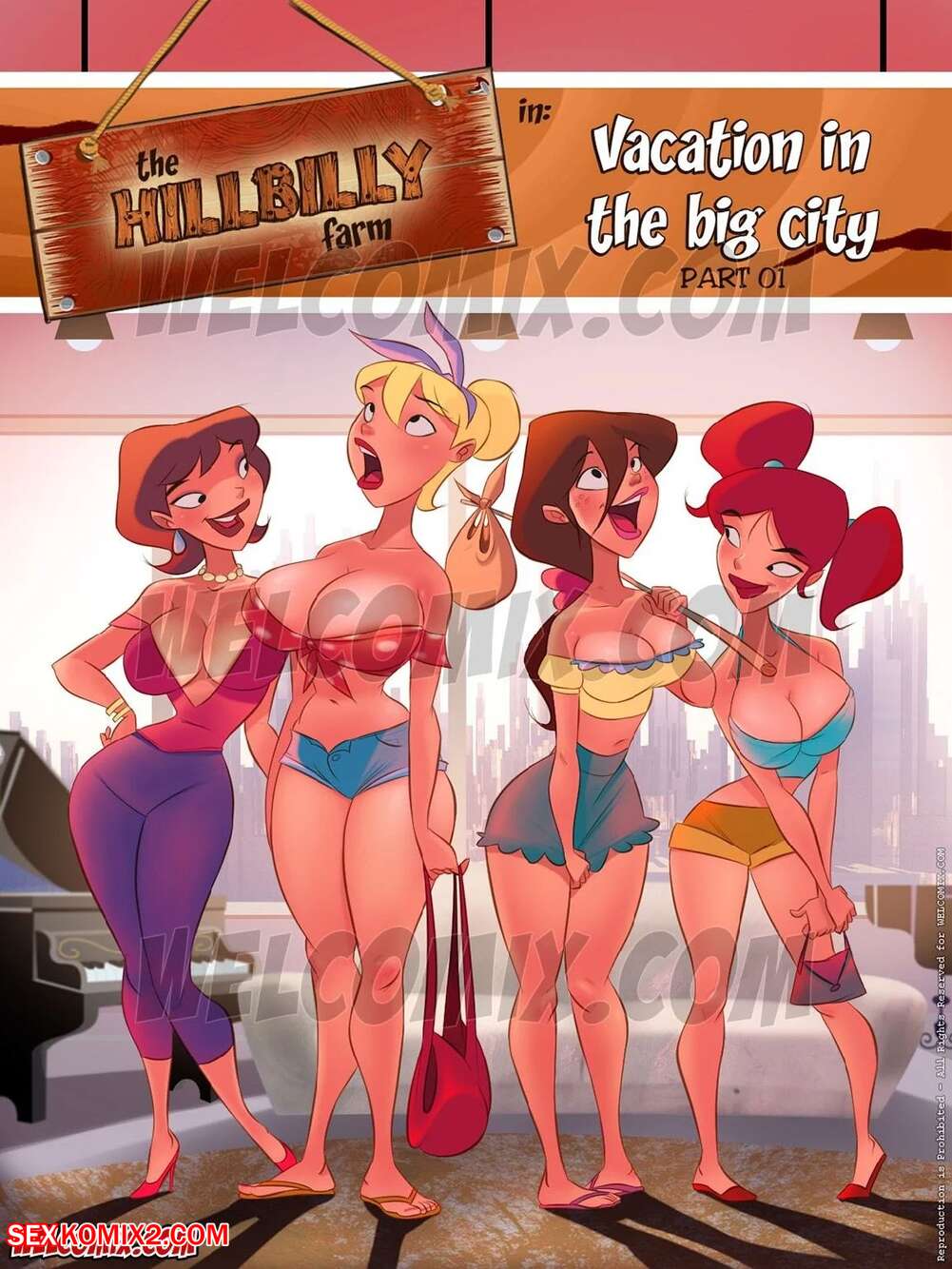 Porn comics The Hillbilly Farm. Vacation In The Big City 1. Chapter 15. WC TF.