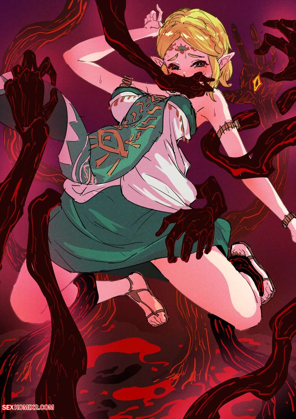 Porn comics The Legend of Zelda. The Kidnapping of Zelda inTears of the Kingdom. pzx.