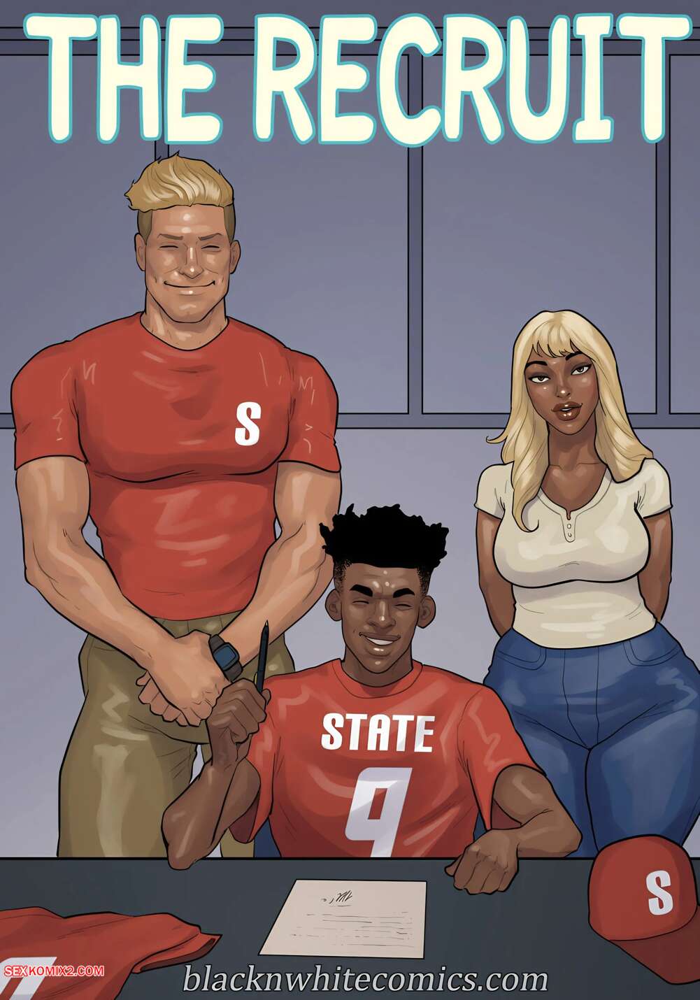 Porn comics The Recruit. Blacknwhitecomics