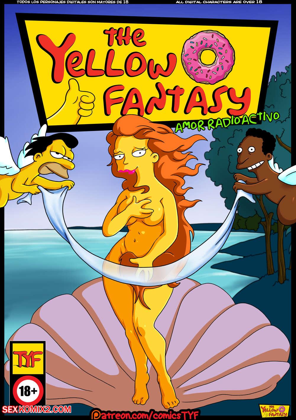 Porn comics The Simpsons. Radioactive Love. The Yellow Fantasy