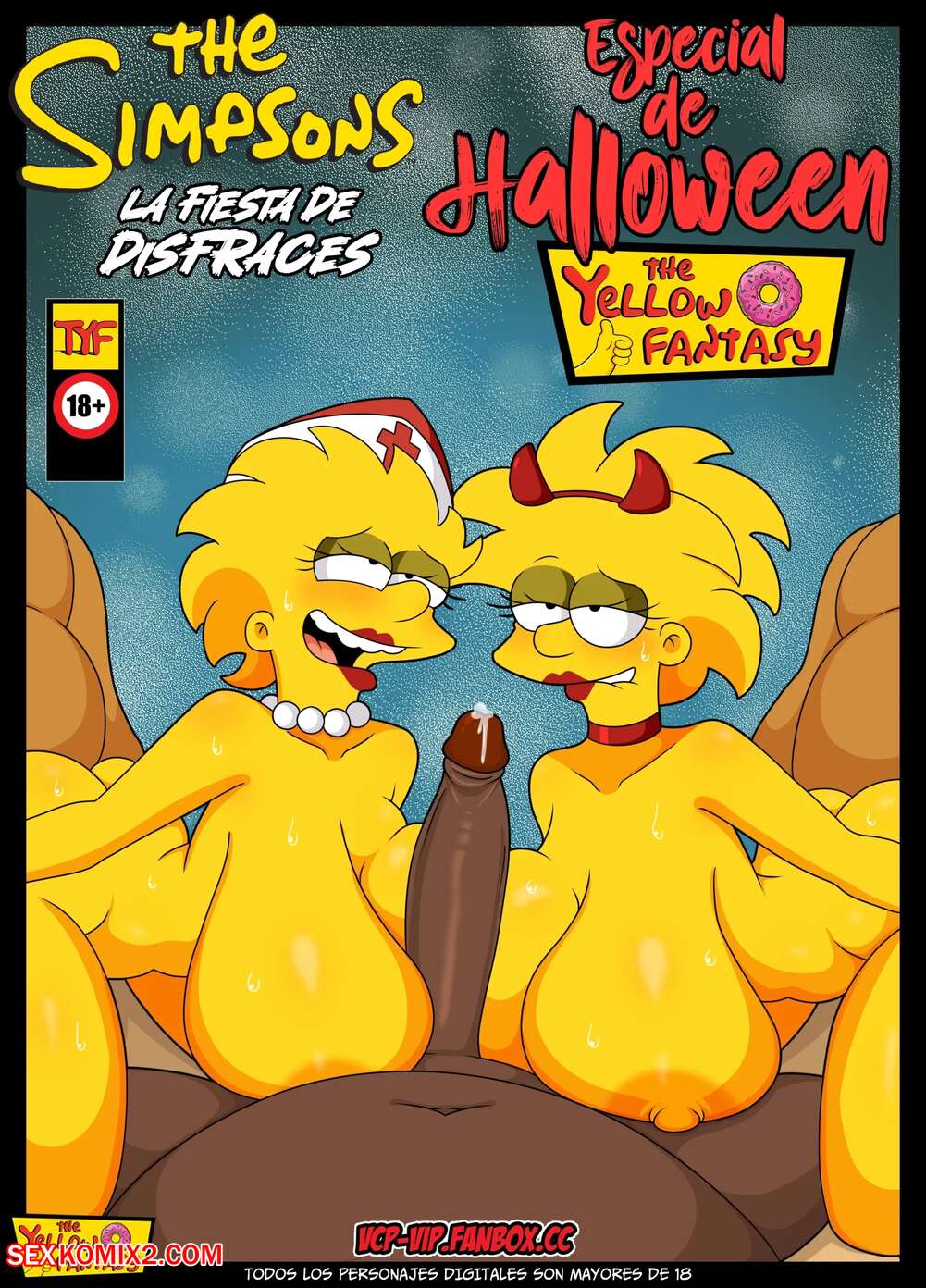 Porn comics The Yellow Fantasy. Spooktacular Halloween Party Fun. The Simpsons.