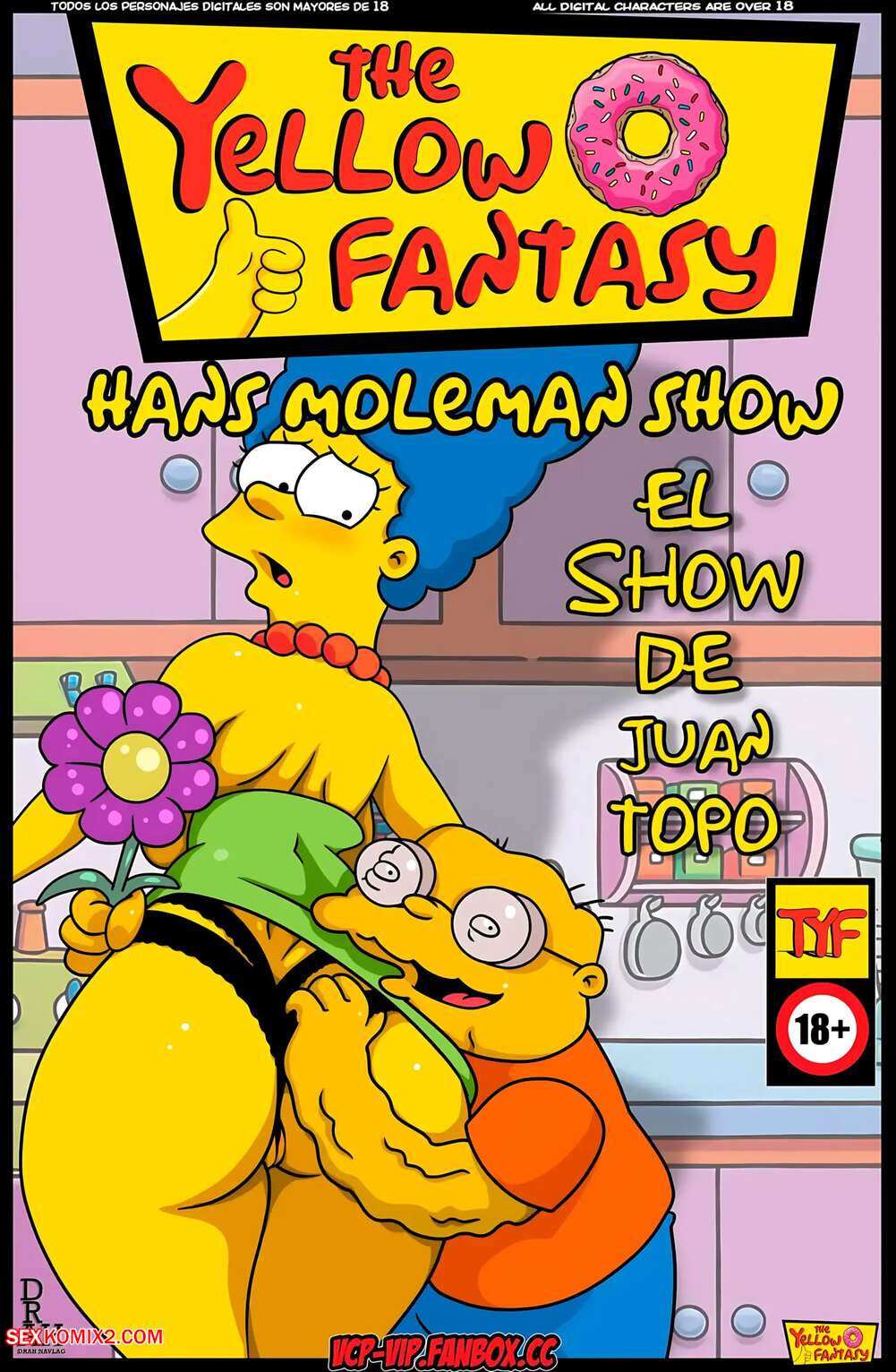 Porn comics The Yellow Fantasy 18. Hans Moleman Show. The Simpsons.