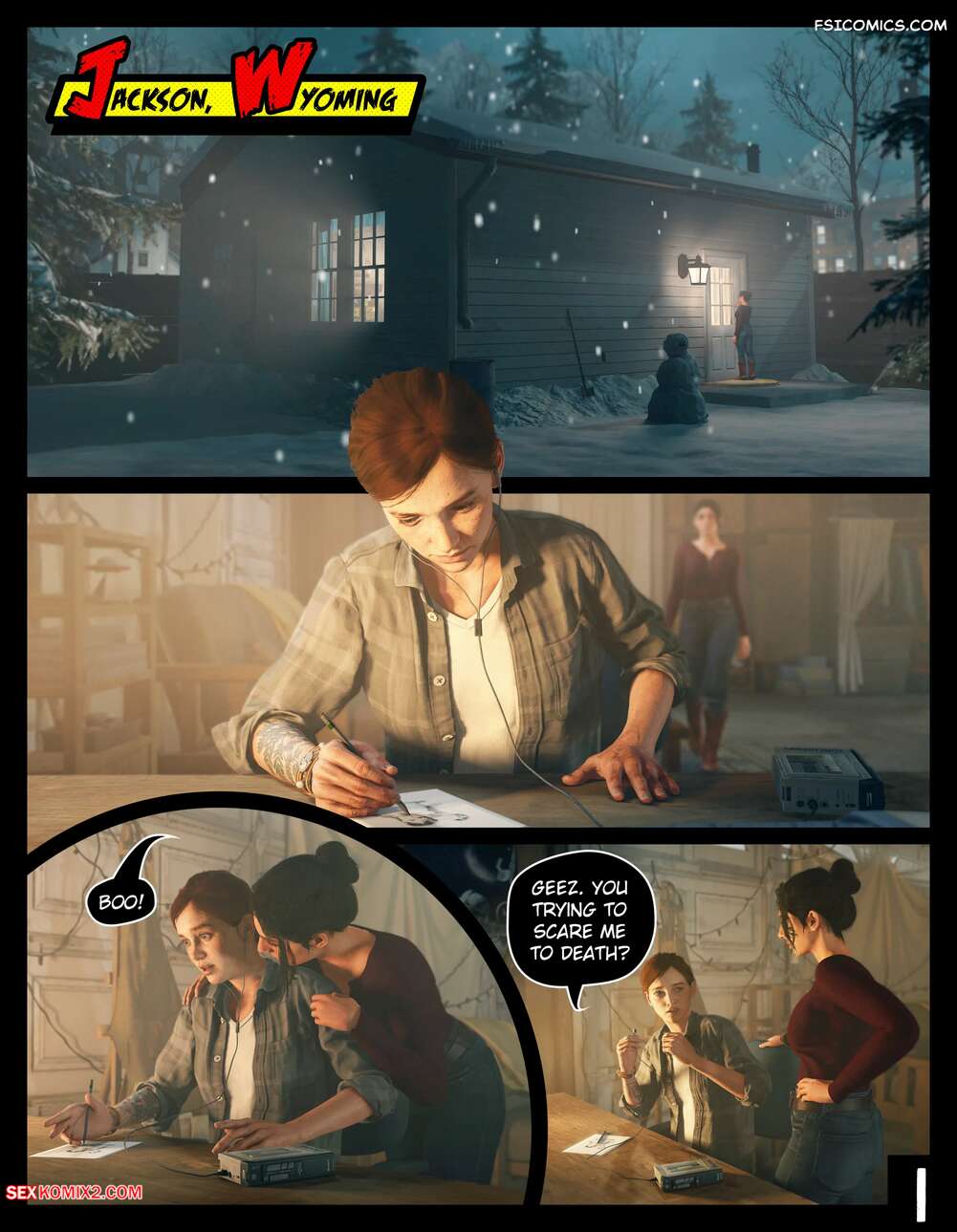 Porn comics Threes Company. The Last of Us. Part II. CrudBox3D