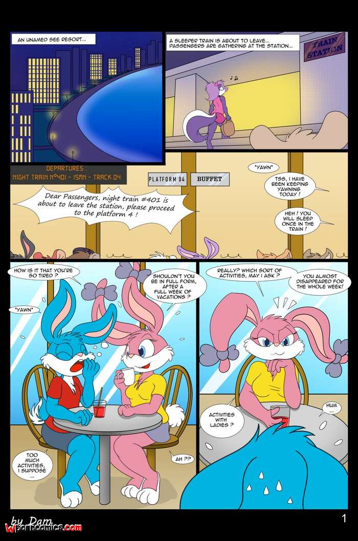 Porn comics Toons On A Train. Chapter 1. Tiny Toon Adventures. Dam.