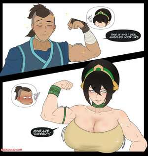 Porn comics Toph X Sokka. Avatar. The Last Airbender. Escriba.