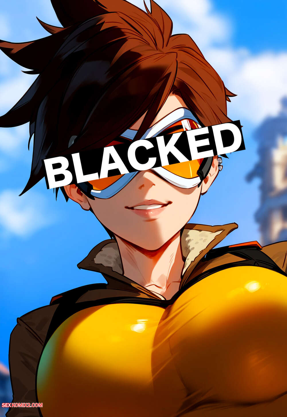 Porn comics Tracer x BBC. Floxin