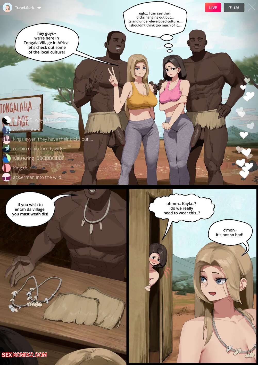 Porn comics TravelGurlz remake. Africa. wjs07