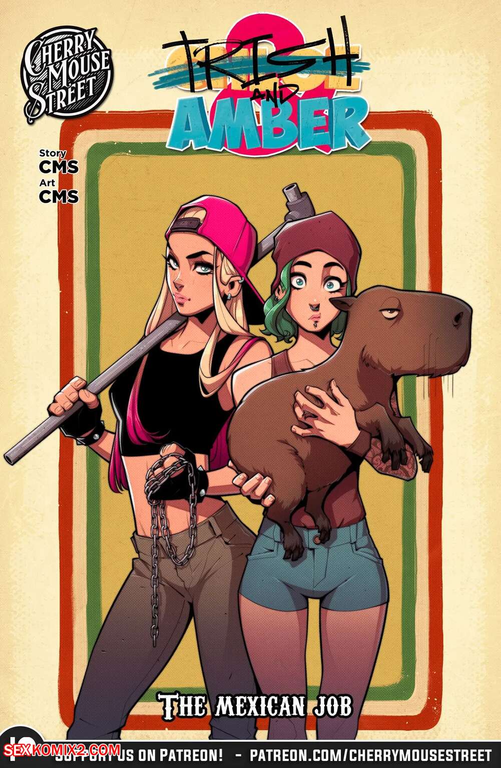 Porn comics Trish and Amber The Mexican Job. Cherry Mouse Street