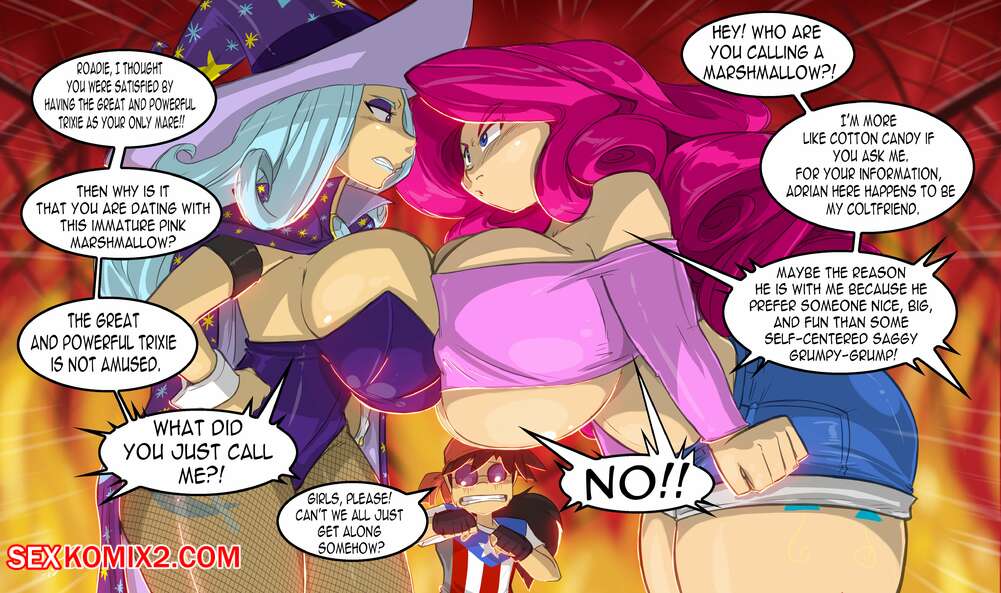 Porn comics Trixie vs Pinkie Pie. Chapter 1. My Little Pony. Shonuff44.