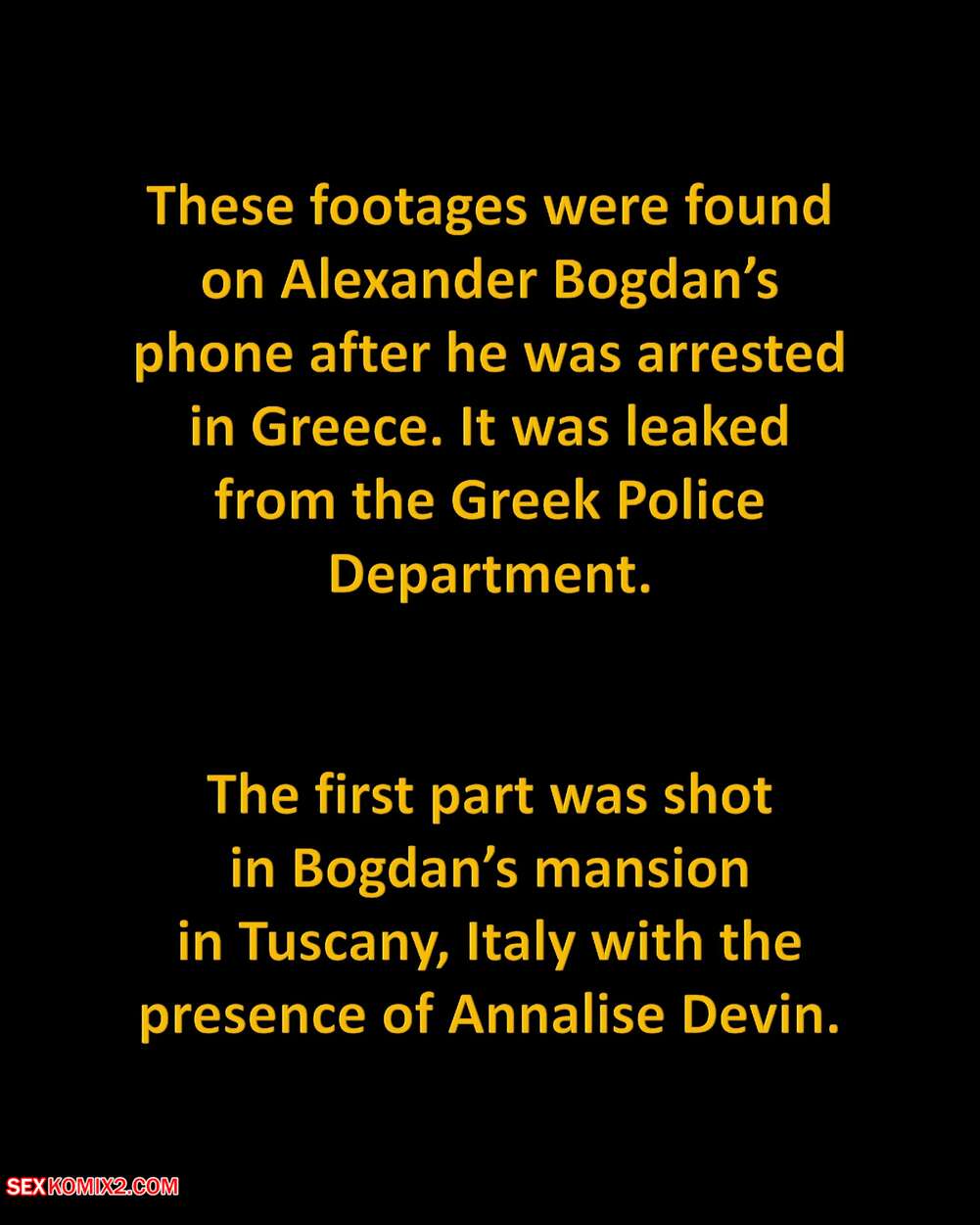 Porn comics Tuscany affair annalise. M.C Photography