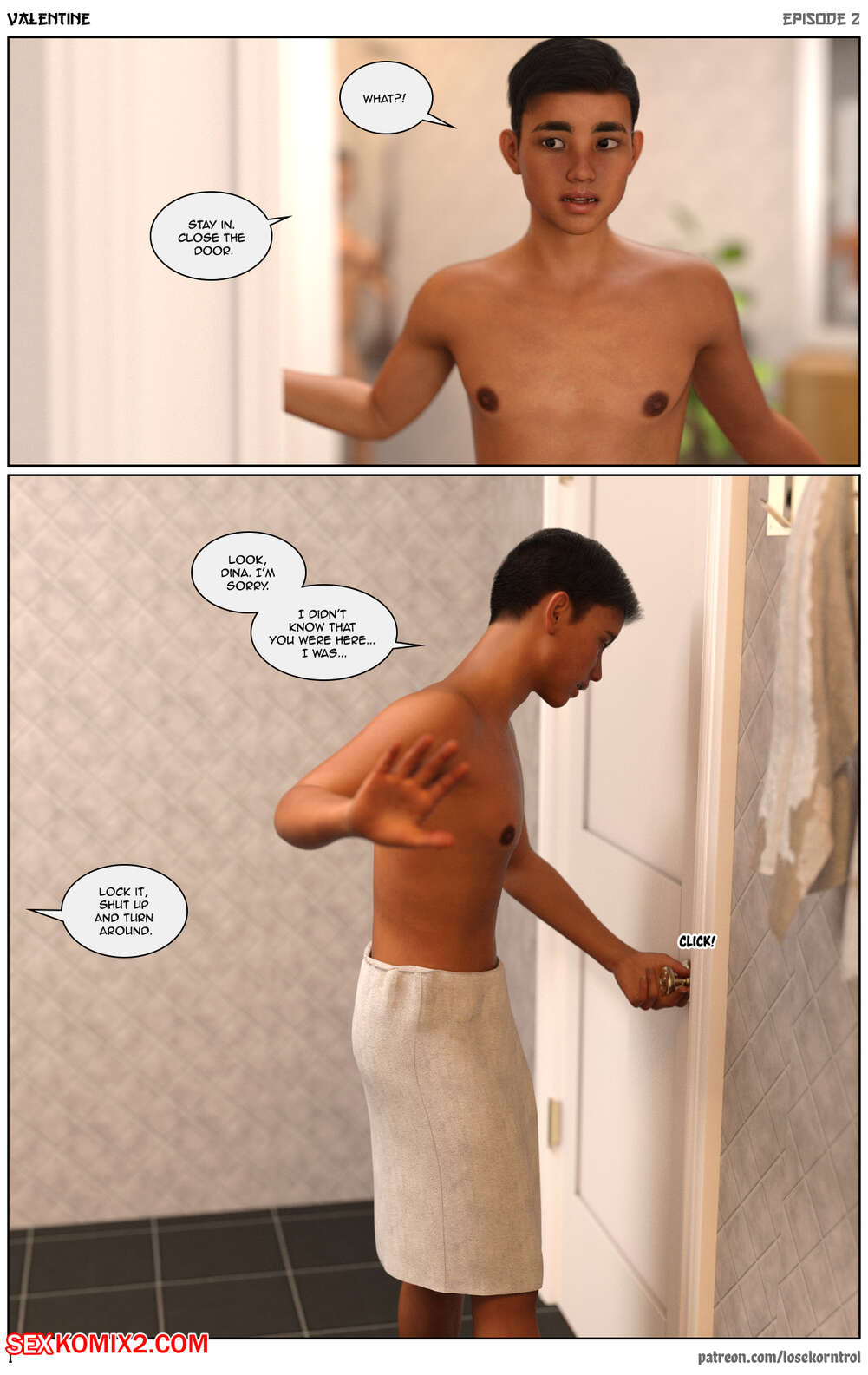 Porn comics Valentine. Chapter 2. Losekorntrol