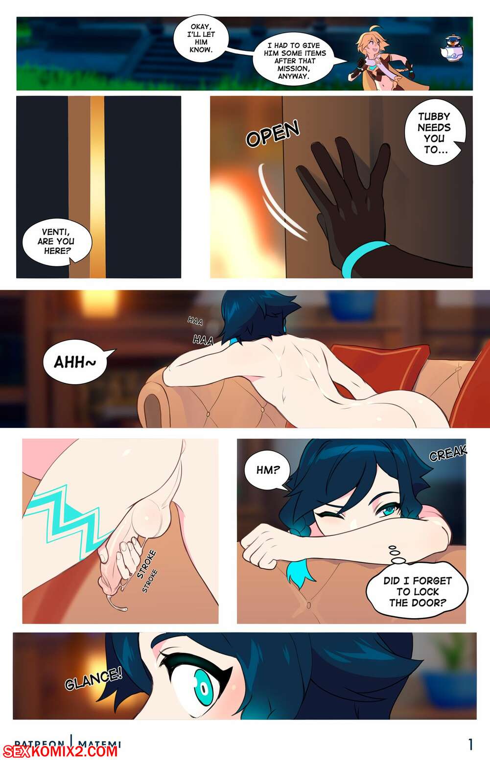 Porn comics Venti X Aether. Chapter 1. Genshin Impact. Matemi.