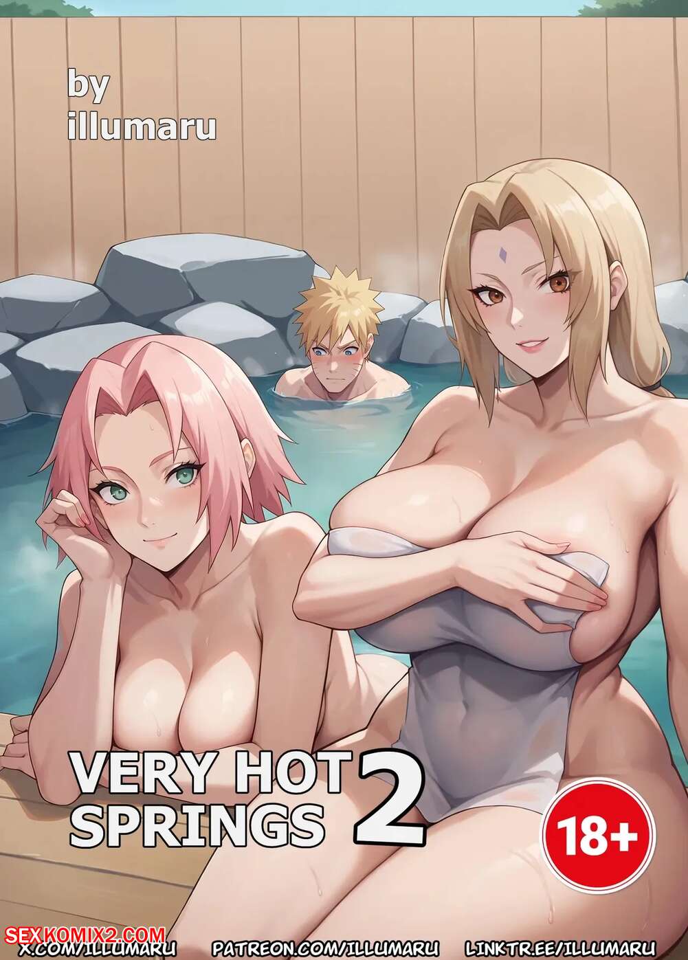 Porn comics Very Hot Springs 3, 4. Illumaru