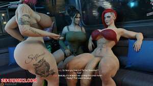 Porn comics Vs No Nut November. Cyberpunk. Hype3D