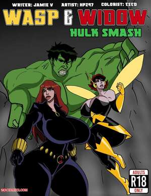 Porn comics Wasp and Widow Hulk Smash. Avengers. HPZ 97