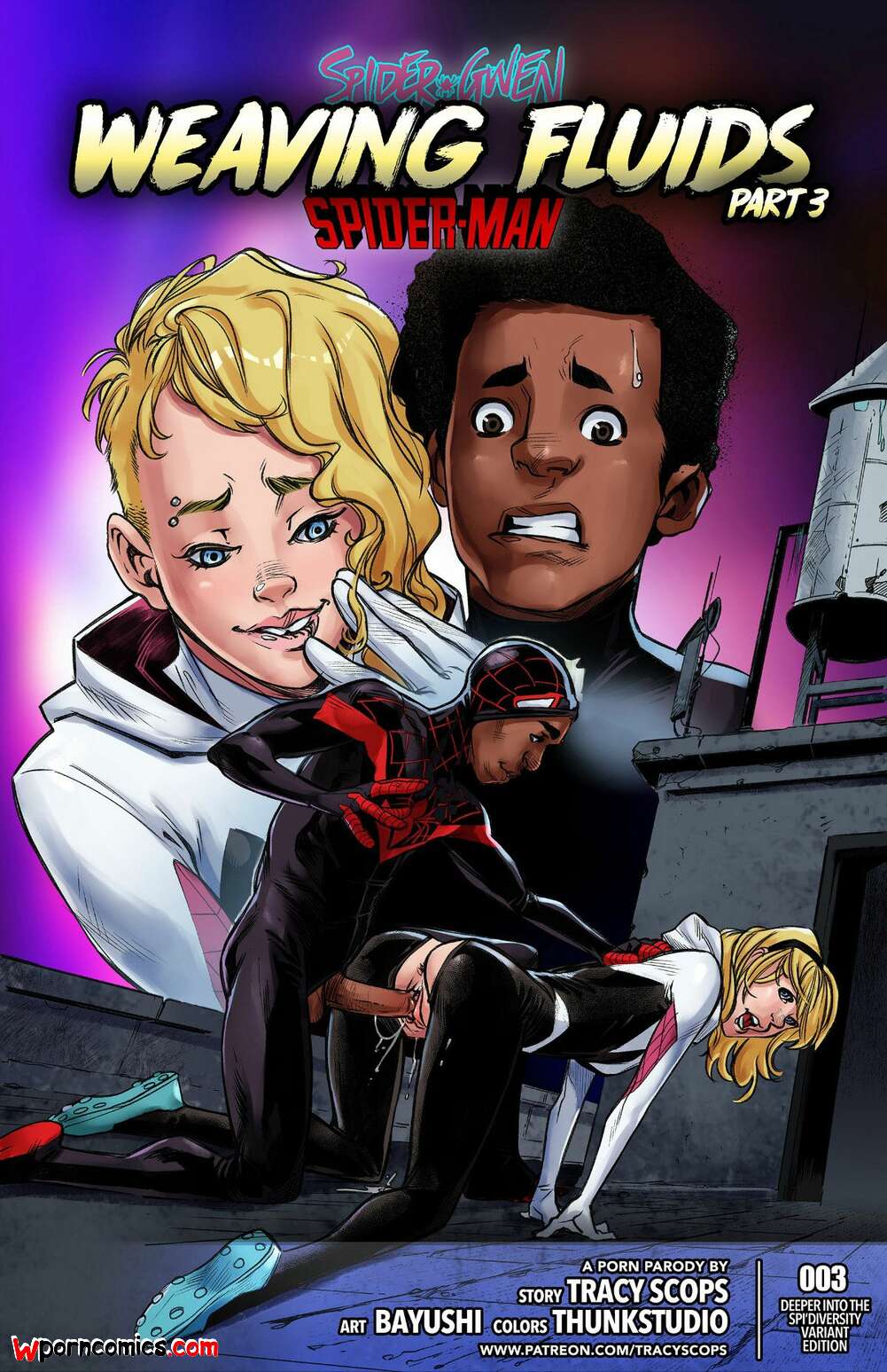 Porn comics Weaving Fluids. Chapter 3. SpiderMan. Tracy Scops.