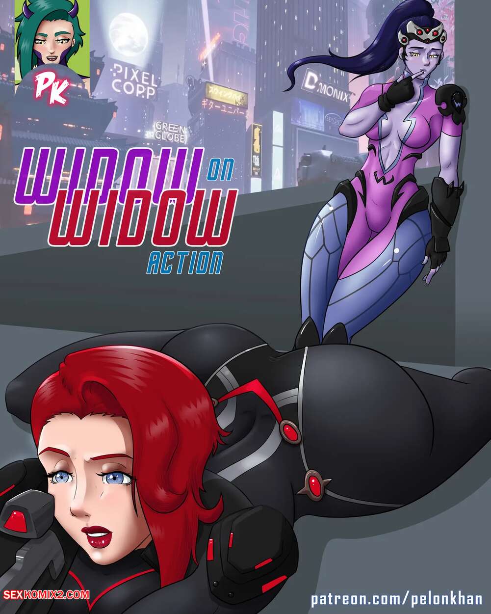 Porn comics Widow on Widow action. PelonKhan