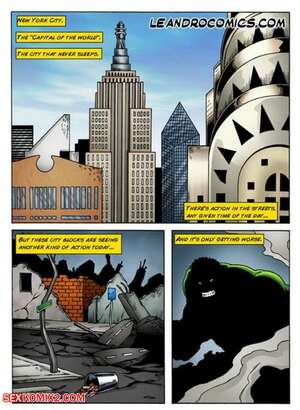 Porn comics Wonder Woman versus the Incredibly Horny Hulk. Chapter 1. Leandro Comics.