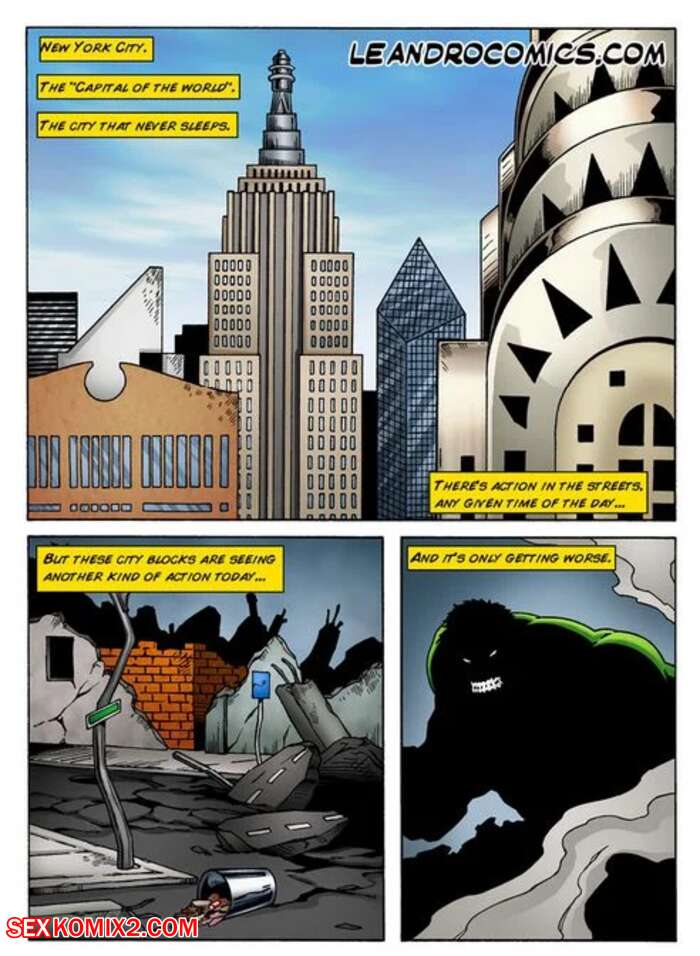 Porn comics Wonder Woman versus the Incredibly Horny Hulk. Chapter 1. Leandro Comics.