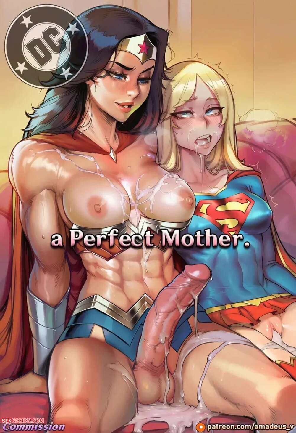 Porn comics Wonder Woman x Supergirl. A Perfect Mother. Amadeus V.