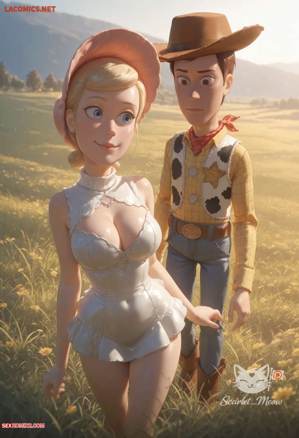 Porn comics Woody x Bo Peep. Scarlet meow