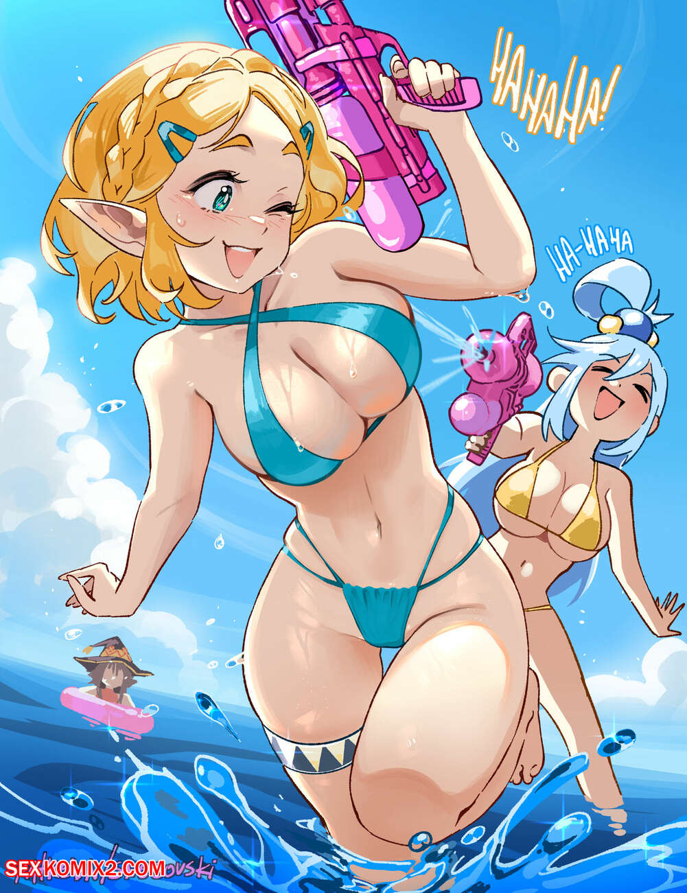 Porn comics ZeldaSuba. Beach episode. Snegovski