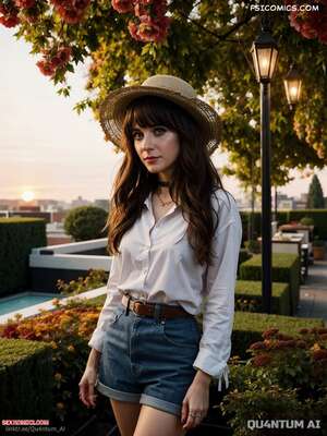 Porn comics Zooey Deschanel. New Girl Passengers. QuantumAI