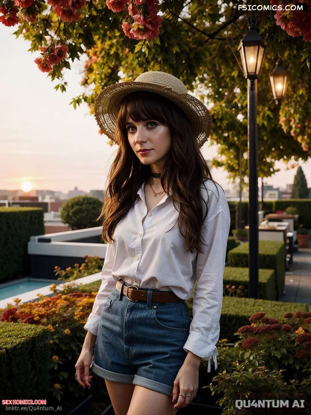 Porn comics Zooey Deschanel. New Girl Passengers. QuantumAI